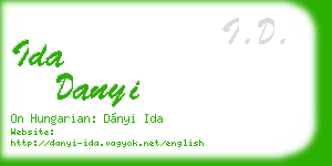 ida danyi business card